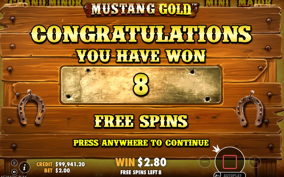 Free Spins round with Collect symbol on reel 5
